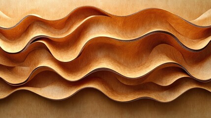 Poster - Textured waves of corrugated cardboard ideal for advertising design and creative projects showcasing innovative material use.