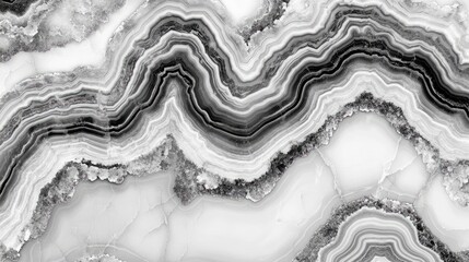 Poster - elegant gray marble texture with intricate patterns showcasing natural mineral formations and flowin