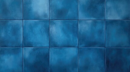 Poster - blue textured tiles on a modern skyscraper wall reflecting contemporary architectural design and urb