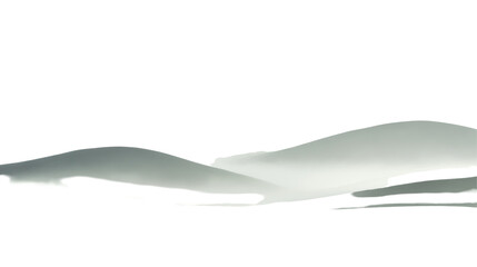 Poster - A minimalist depiction of smooth, flowing curves resembling gentle hills or waves, evoking tranquility and simplicity.