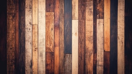 Poster - Wooden Planks Background Textured Old Boards Rustic Horizontal Natural Wood Surface