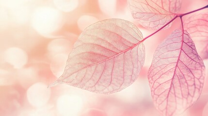 Poster - Autumn leaves in soft peach tones creating a textured natural pattern ideal for nature-inspired designs and creative backgrounds.