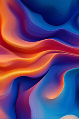 Aufkleber - abstract background with wavy lines
