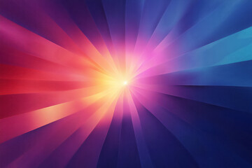 Poster - a colorful background with a bright light