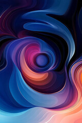 Aufkleber - abstract background with colorful swirls