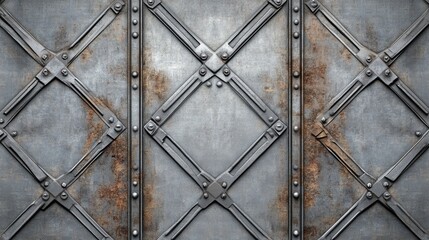 Poster - Rusted high tech metal texture background featuring grunge design with iron rust for industrial themed ads and creative projects