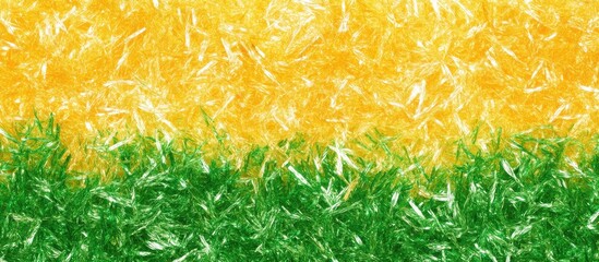 Poster - Vibrant Christmas Tinsel Background with Bright Yellow and Green Textures for Holiday Design Projects