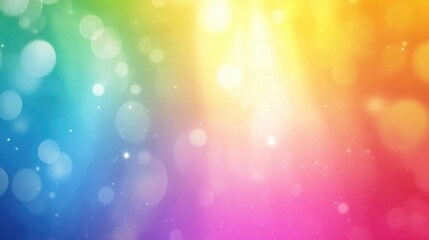 Leinwandbilder - Vibrant abstract background with mixed colors and soft bokeh effect creating a dreamy and colorful atmosphere for design projects.