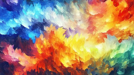 Poster - Vibrant abstract color palette showcasing a dynamic blend of hues for creative inspiration and artistic design selection.
