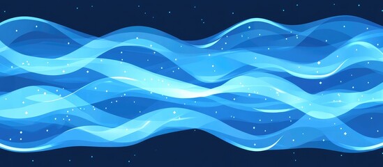 Poster - Smooth flowing transparent sea water waves texture background for design and artistic projects. Suitable for wallpapers and digital art.