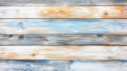 Poster - Textured blue and wooden background featuring alternating light and dark wooden planks, ideal for rustic designs, presentations, and creative projects, wood, texture, backdrop, natural.