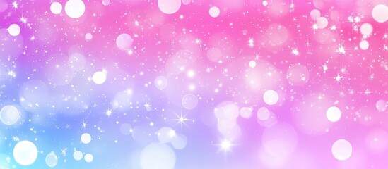 Poster - Colorful bokeh background with sparkling lights in pink, purple, and blue hues perfect for celebration or festive themes