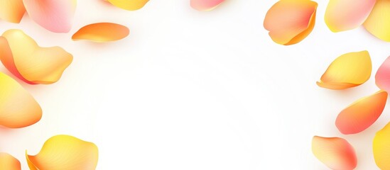 Leinwandbilder - Background of soft rose petals in pastel colors ideal for event designs labels and postcards featuring a blank space for text