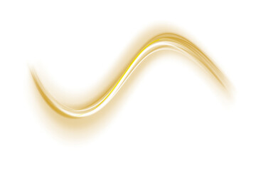 Poster - Festive gold stripe. Yellow curl twirl for the holidays. Gold colored curve rope. Vector png twirl, line, curve, rope, stripe design element.