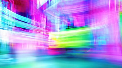 Aufkleber - Colorful abstract urban background with blurred lights creating a vibrant artistic texture for design and creative projects.