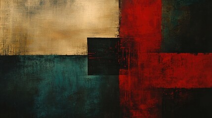 Fototapete - Modern urban abstract texture background featuring bold colors and geometric shapes for creative design projects.