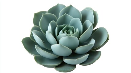 Poster - succulent plant isolated on white background with clipping path for decorative and botanical design purposes