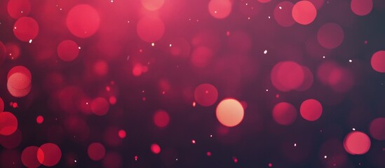Aufkleber - Red and pink bokeh background with festive lights creating a cheerful atmosphere for Christmas and holiday themed designs