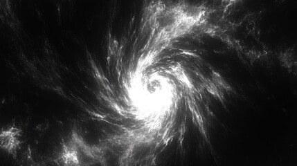 Poster - Swirling Smoke Patterns on Black Background Abstract Art Design