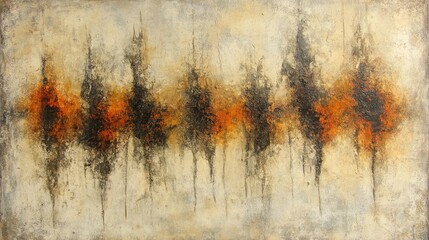 Aufkleber - Abstract textured background with rusty stains and weathered concrete appearance in faded earthy tones