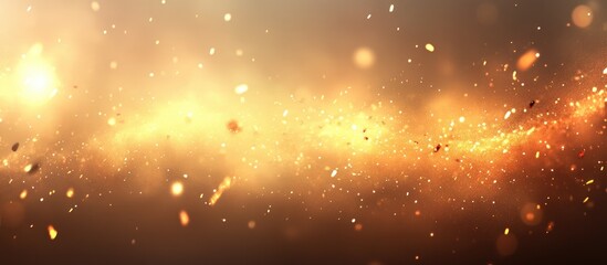 Poster - Warm festive bokeh lights with a blurred background creating a magical atmosphere perfect for holiday and celebration themes