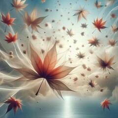 Poster - Floating maple seeds of spreading ideas