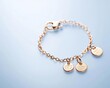 © Creator88 - Macro view of a charm bracelet with tiny engraved pendants, Charm Jewelry, Sentimental Design