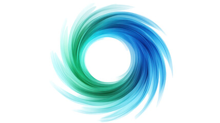 Fototapete - A swirling design featuring shades of blue and green, evoking movement and fluidity, suitable for backgrounds or graphic elements.