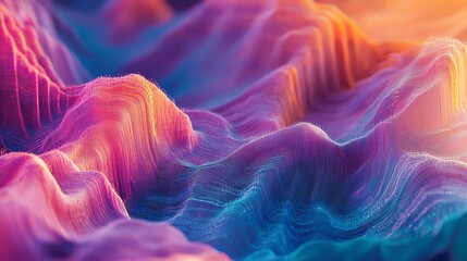 Poster - Digital artwork showcasing visualization of growth in the technology market sector