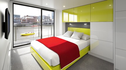 Poster - Organized bedroom design ideas urban apartment interior inspiration modern setting minimalist view room organization tips
