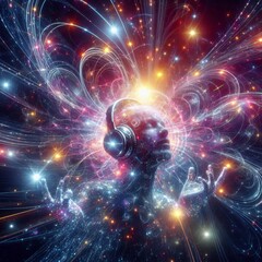 Poster - Sparkling Vibrations that convey energy and excitement