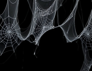 Wall Mural - spider web with dew