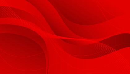 Aufkleber - Abstract red elegant wave background