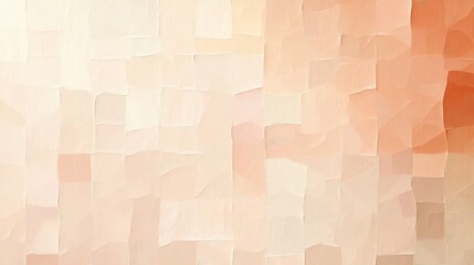 Wall Mural - A muted pixel pattern of soft peach and tan colors, creating a warm, calming background that easy on the eyes