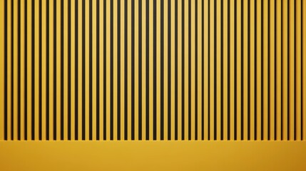 Poster - Yellow backdrop with sleek black striped borders, ideal for creative sale banners or promotional content