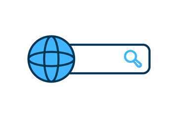 Aufkleber - web search icon. icon related to search. suitable for web site, app, user interfaces, printable. fla