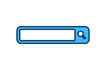 Poster - Search Bar icon. icon related to Search. suitable for web site, app, user interfaces, printable. flat line icon style. simple vector design editable