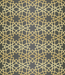 Poster - Islamic background with traditional style arabic. Seamless pattern for card, background, fabric or abstract design. Muslim ornament.