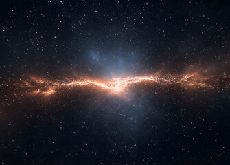 Wall Mural - star field in deep space many light years far from the earth