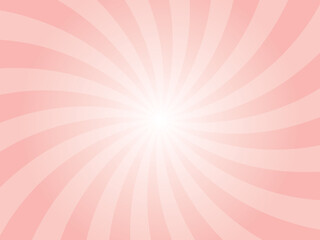 Aufkleber - Abstract background with rays retro starburst rays.  Swirl puppy pink color sunburst background vector illustration pattern beam rays. Spiral radial striped backdrop. Vector illustration.