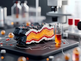Poster - Detailed topographic renderings of tectonic shifts and complex geological structures