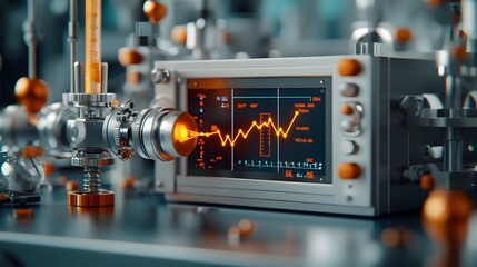 Poster - Sleek and Modern Seismograph Instrument Precisely Monitoring and Recording the Timing and of a Significant Seismic Event in a Minimalist Laboratory Setting