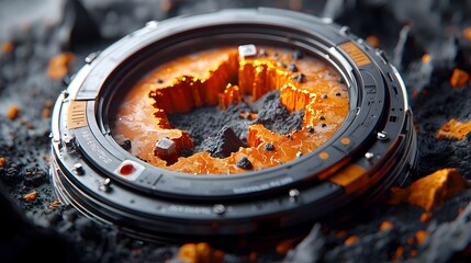 Poster - Highly detailed seismograph instrument capturing the subtle shifts and deformations within the earth s crust showcasing the complex movements of tectonic plates and intricate geological formations