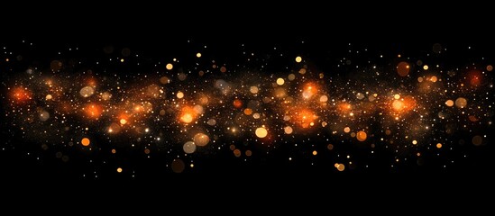 Poster - Vibrant fireworks illuminated against a dark backdrop creating a lively evening atmosphere