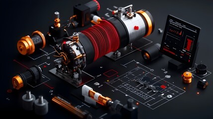 Poster - Sophisticated seismic monitoring system equipped with a high precision sensor array digital touchscreen interface and advanced data visualization tools