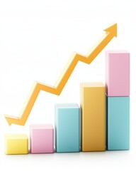Poster - Growth action chart business environment infographic content positive trend analysis modern viewpoint for success insights