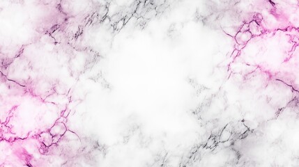 Poster - Elegant pink and white marble stone background with intricate veining and a smooth texture, perfect for design, textures, and backgrounds.