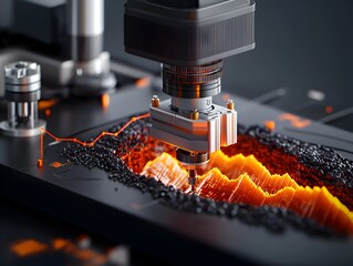 Poster - Meticulously Recorded Earthly Precisely Mapping the Transmission of Subterranean Energy Waves Complex Array of Sensors and Recording Devices Visualizing the Invisible Forces Shaping the Planet
