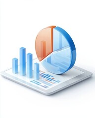 Poster - Data visualization in business analytics office environment digital graphic design modern perspective insightful concepts