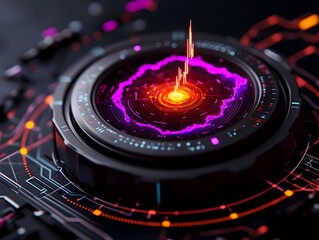 Poster - Seismographic visualization depicting the intricate movements of tectonic plates represented through a captivating display of vibrant color gradients pulsating energy signatures